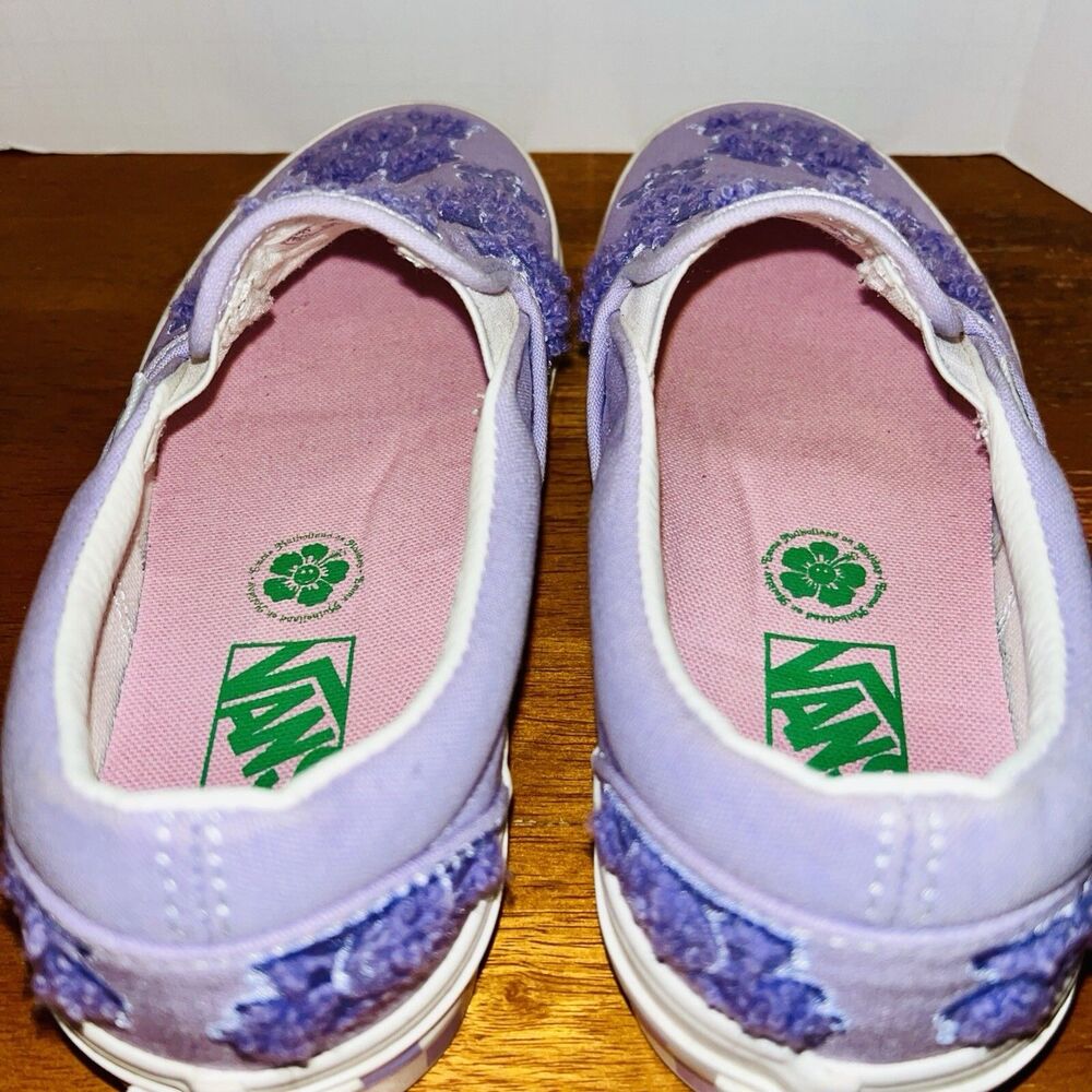 Vans Emma Mulholland On Holiday Classic Slip-On M 4 W 5.5 Purple Floral Chenille - Picture 9 of 9
